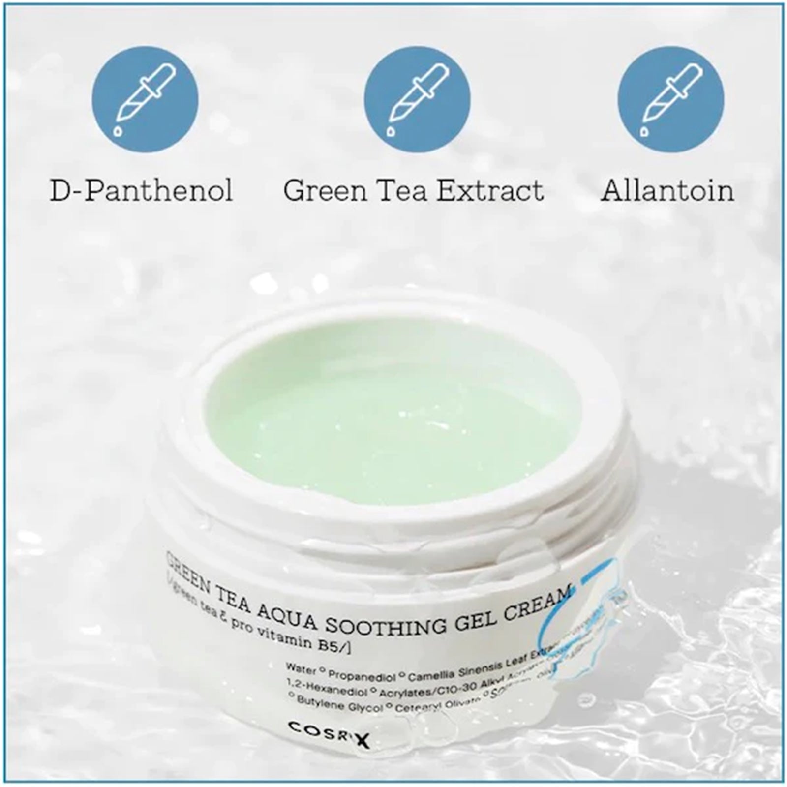 Cosrx Green Tea Aqua Soothing Gel Cream 50ml