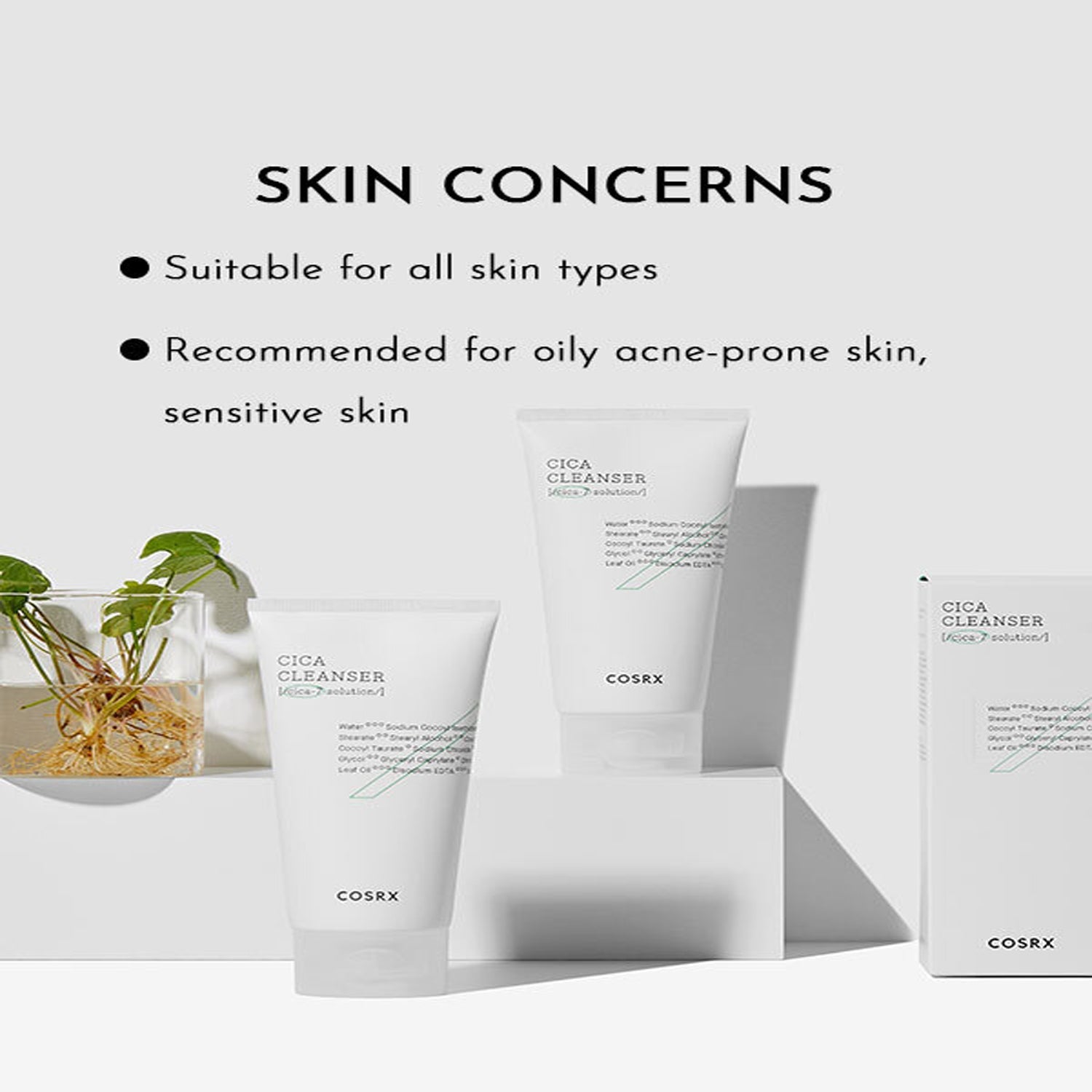 Cosrx Pure Fit Cica Cleanser - Dermatologist Recommended