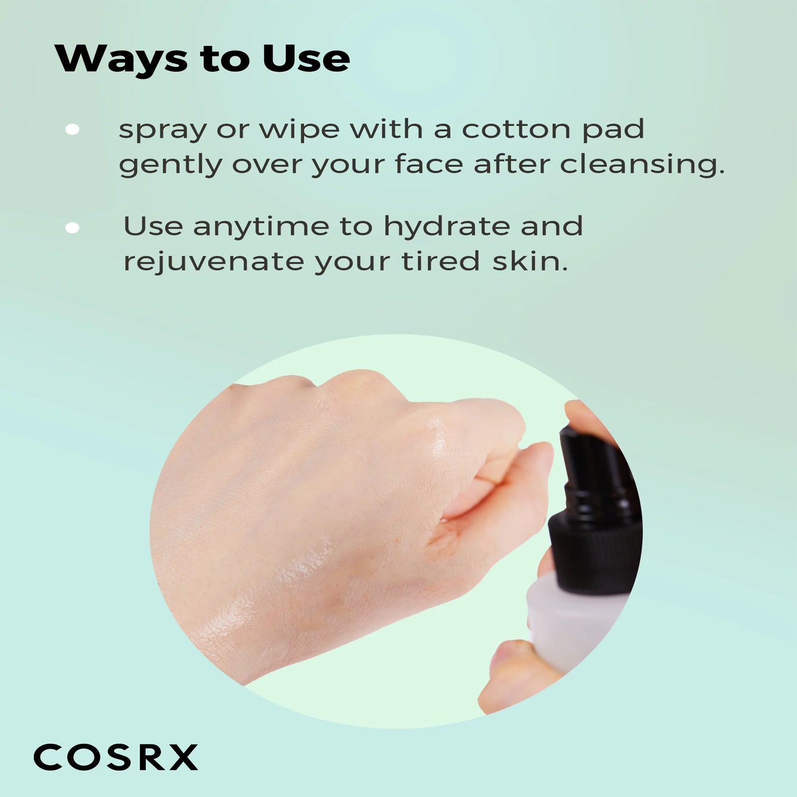 Cosrx Centella Water Alcohol-Free Toner - How to use
