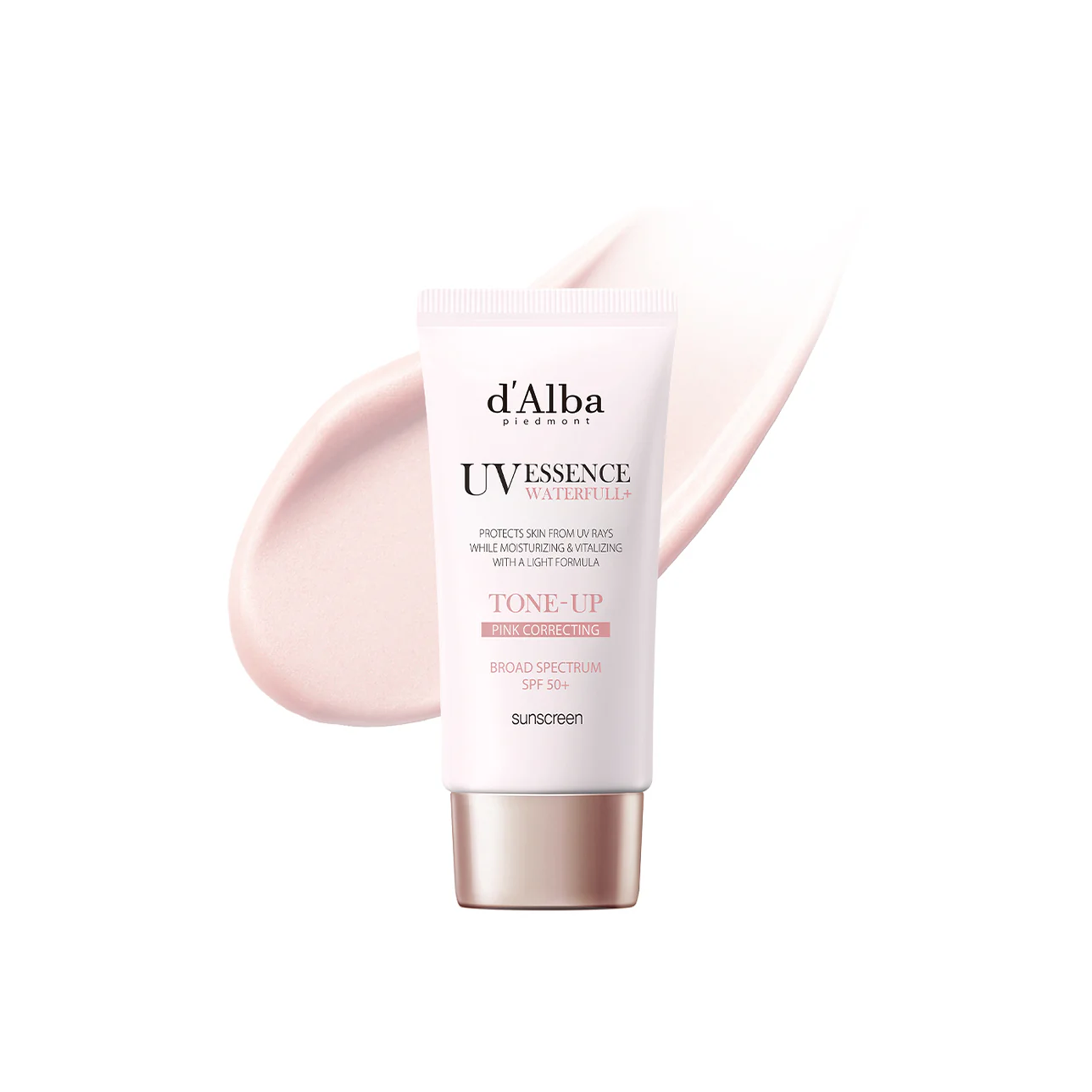 The product of d'Alba UV Essence Pink Tone-Up Correcting Sun Cream 