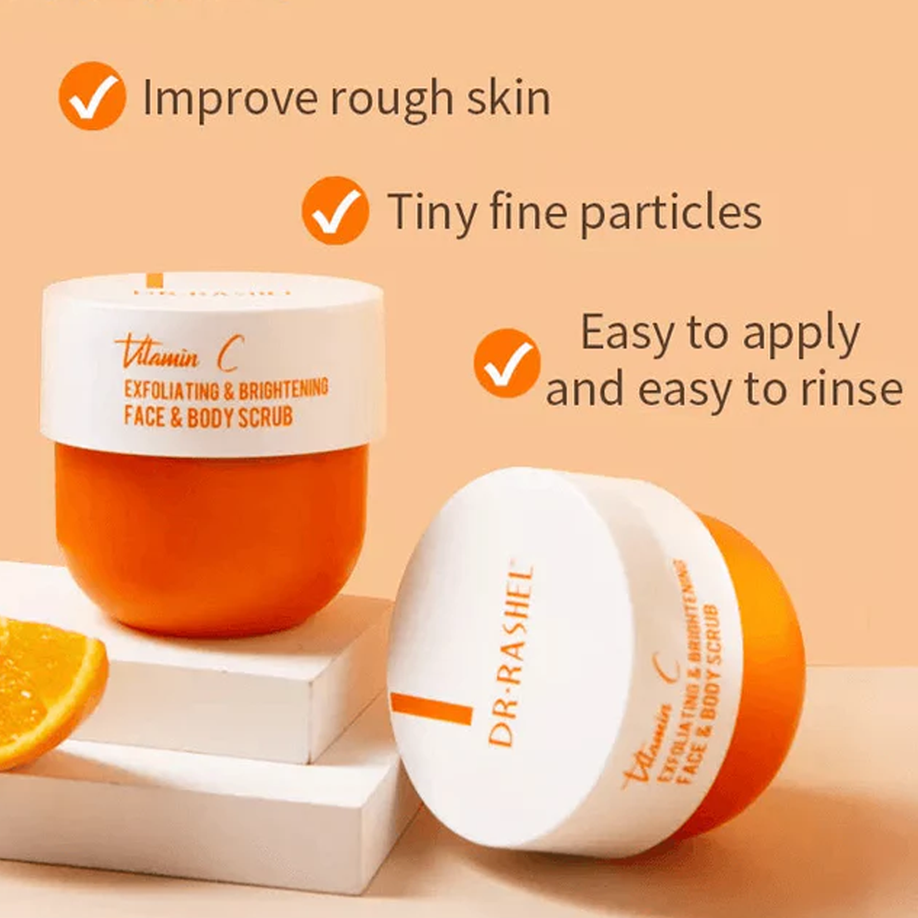 Dr.Rashel Vitamin C Exfoliating & Brightening Face and Body Scrub - 250g