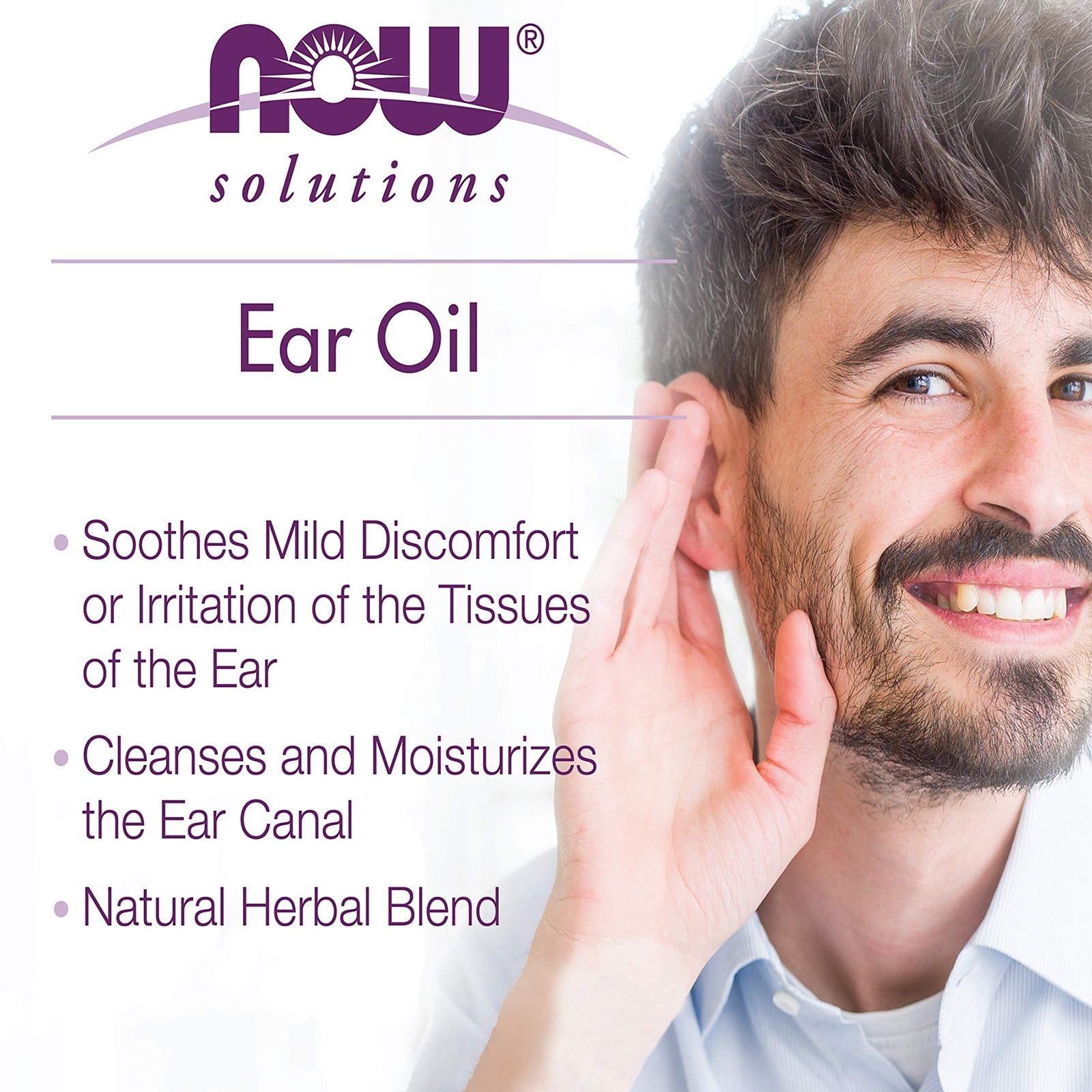 NOW Solutions, Ear Oil, Soothing Herbal Blend - 30 ml