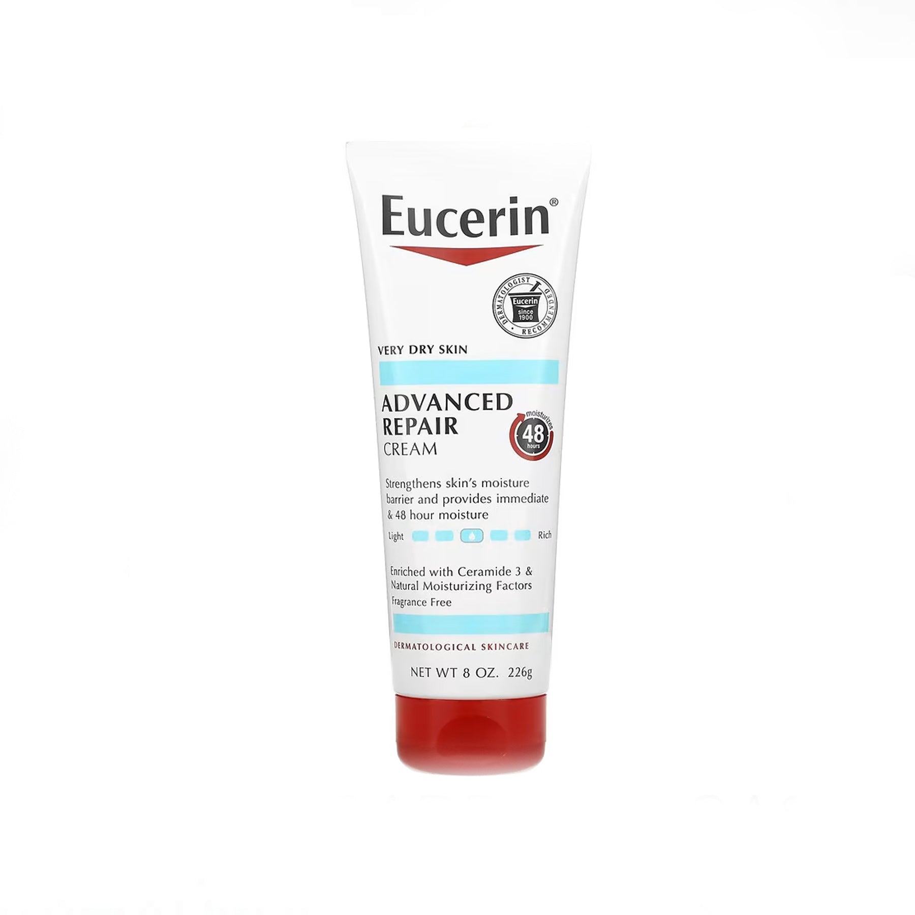 Eucerin Advanced Repair Body Cream, 8 Oz Tube 226gm