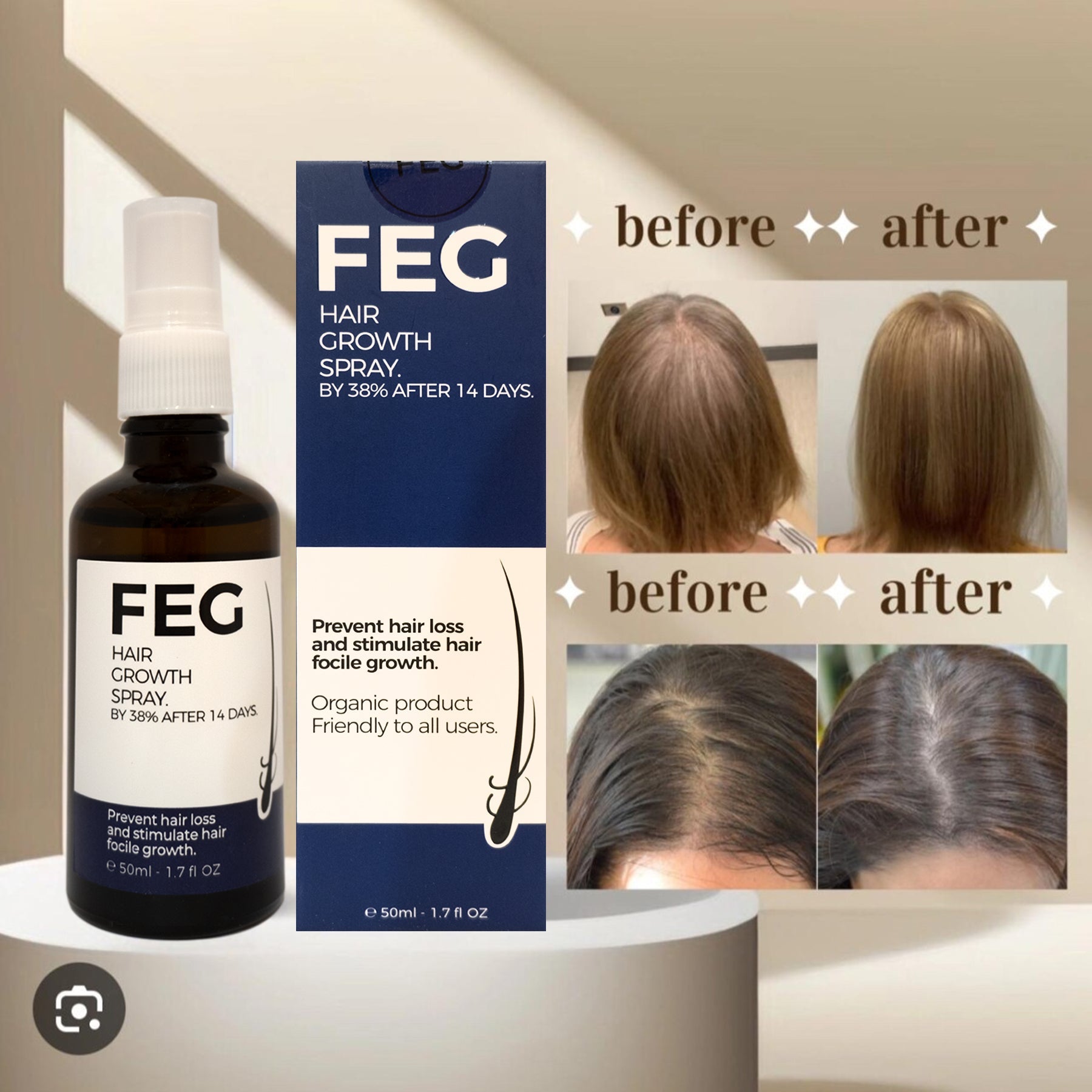 FEG Hair Growth Spray - 50ml