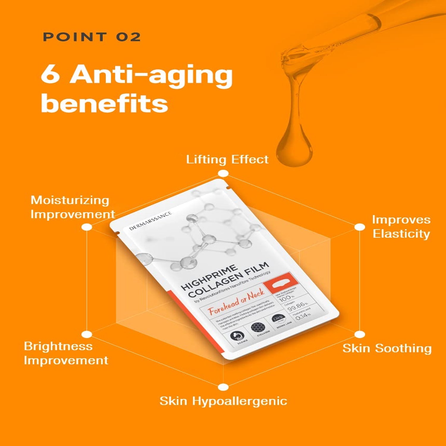Dermarssance Highprime Collagen Film Forehead or Neck