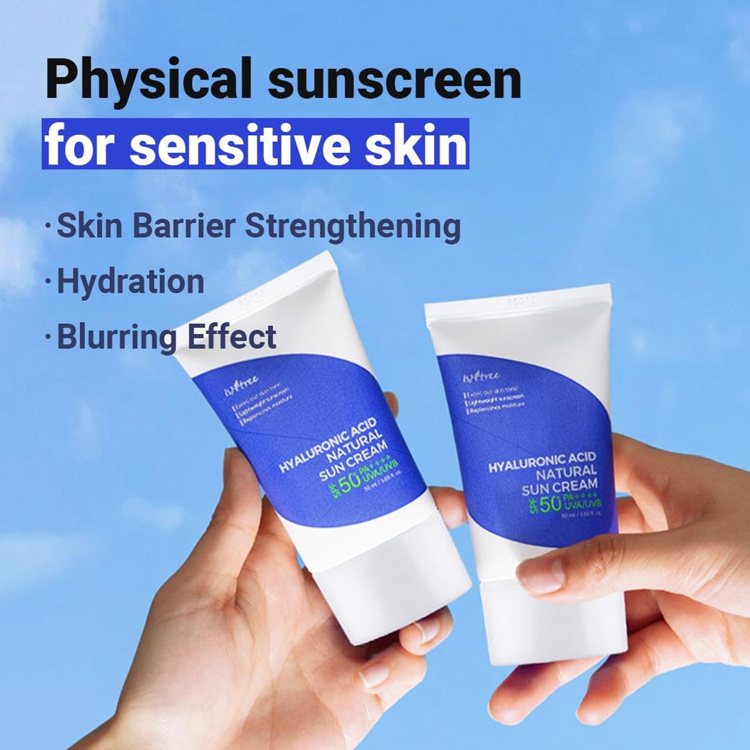 Isntree Hyaluronic Acid Natural Suncream SPF50 PA - 50ml