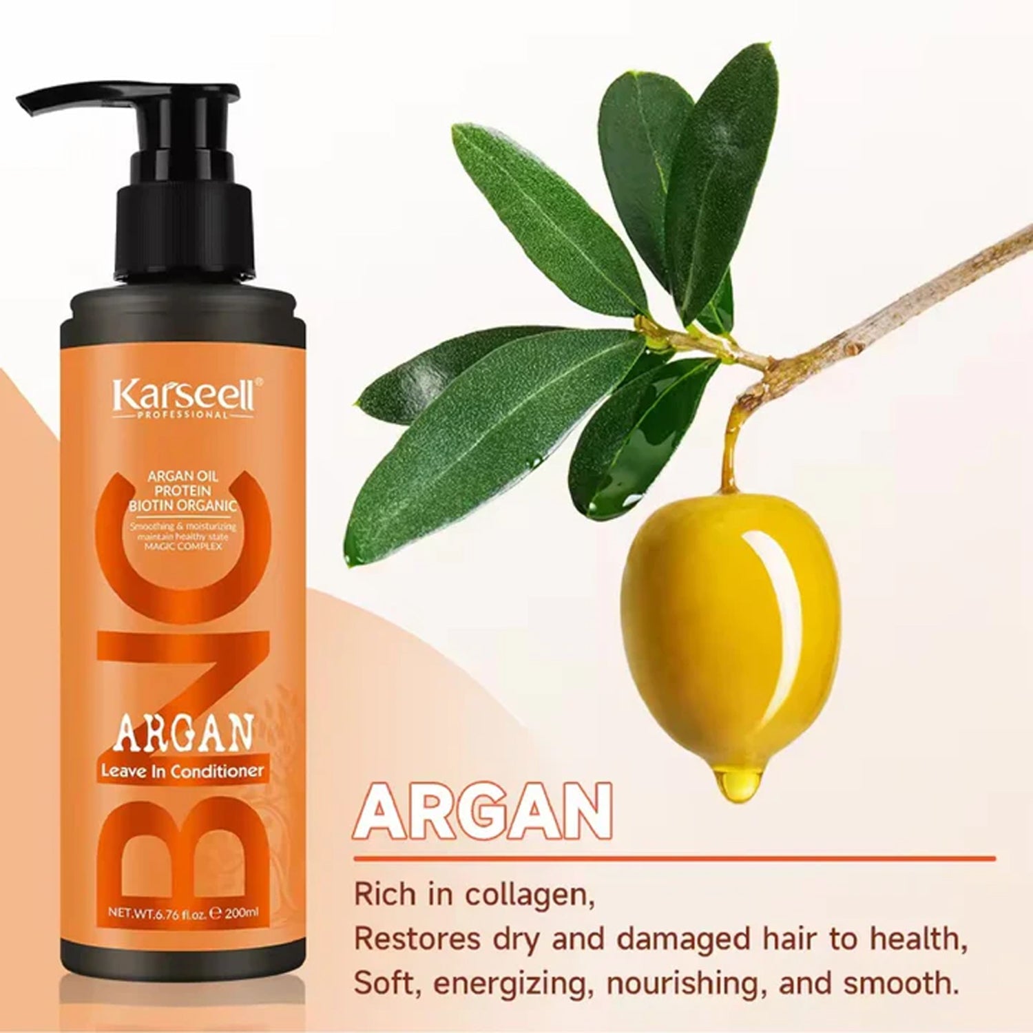 Karseell BNC Argan Leave-in  Conditioner  200ml