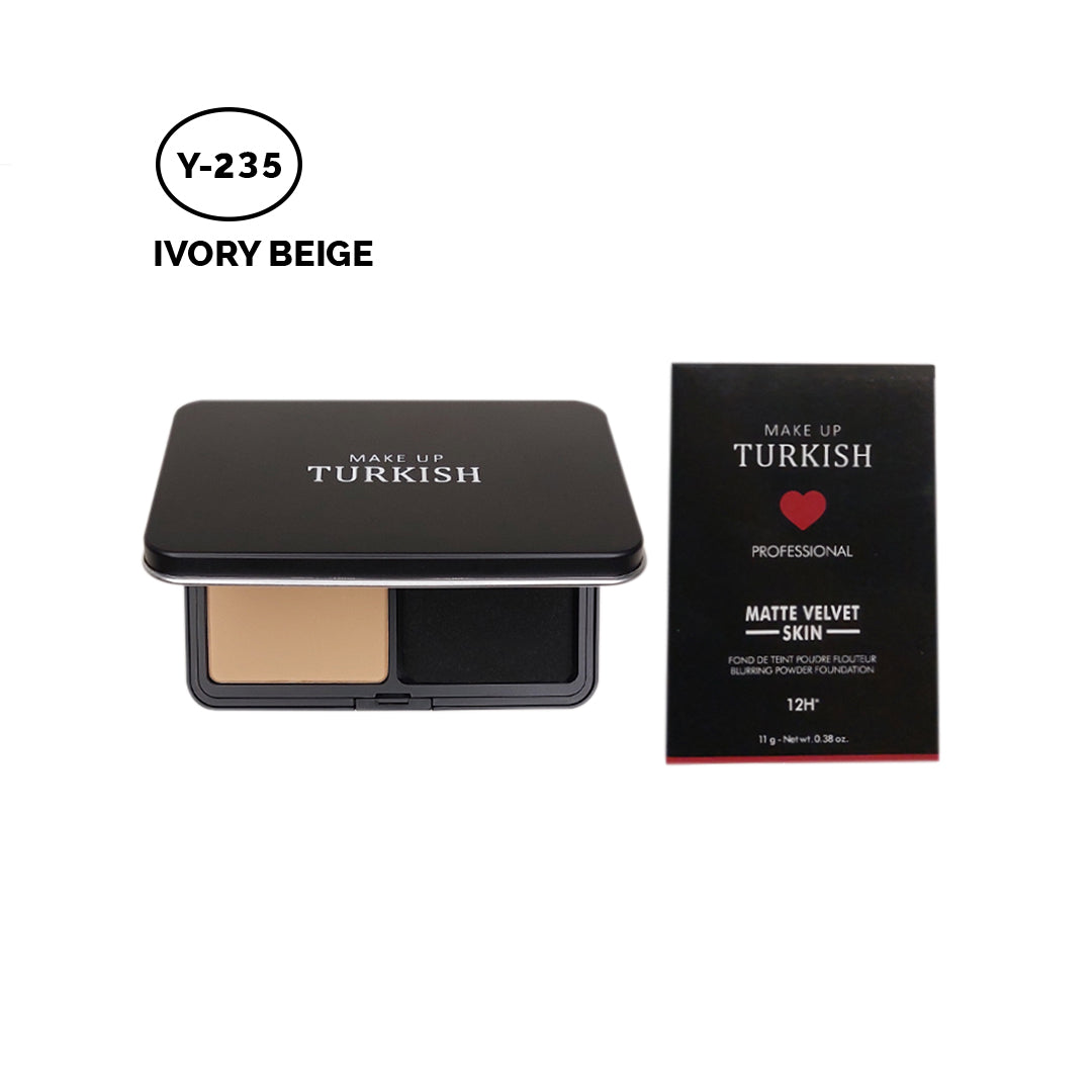 Makeup Turkish Matte Compact Foundation Powder - Achieve flawless matte finish.