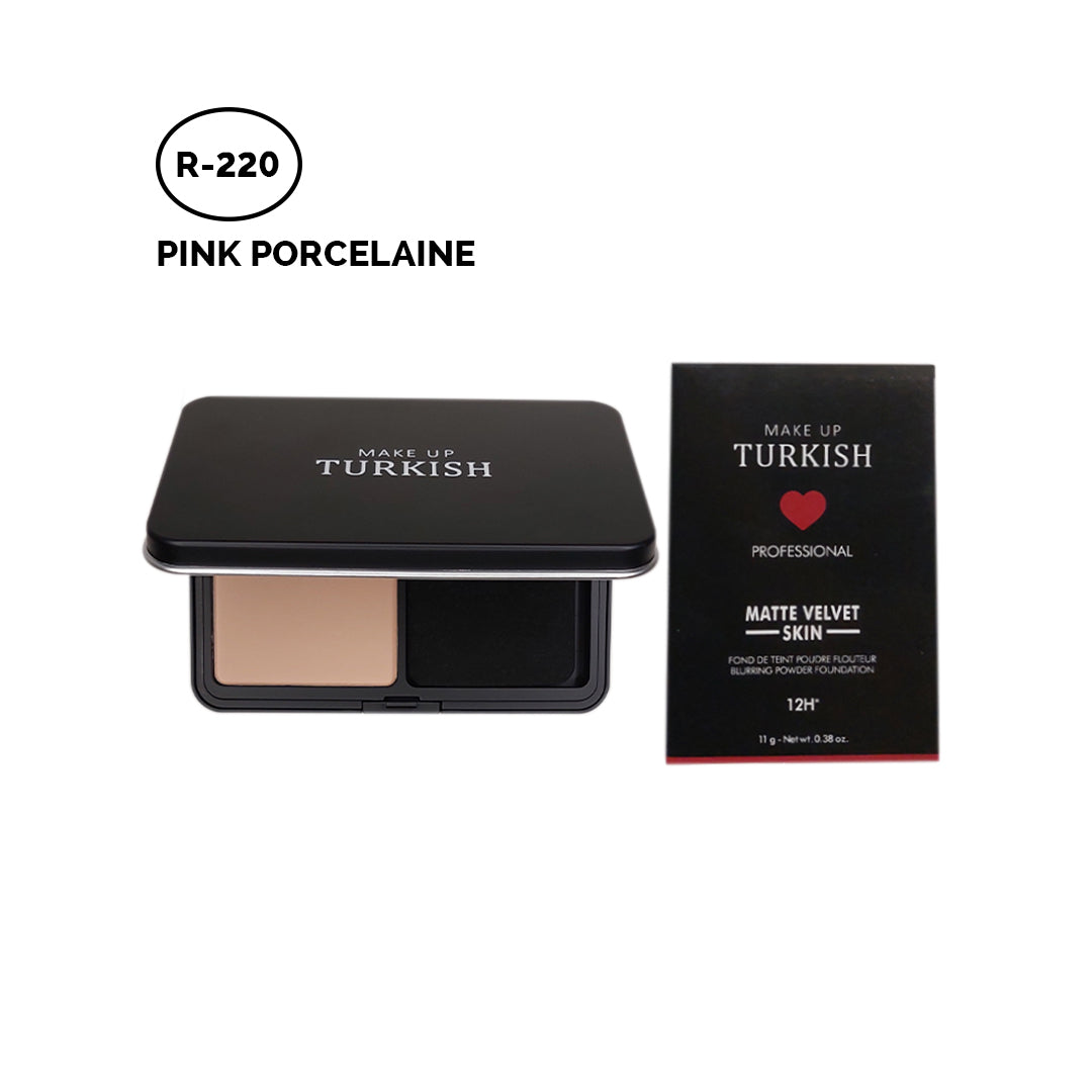 Makeup Turkish Matte Compact Foundation Powder - Achieve flawless matte finish.