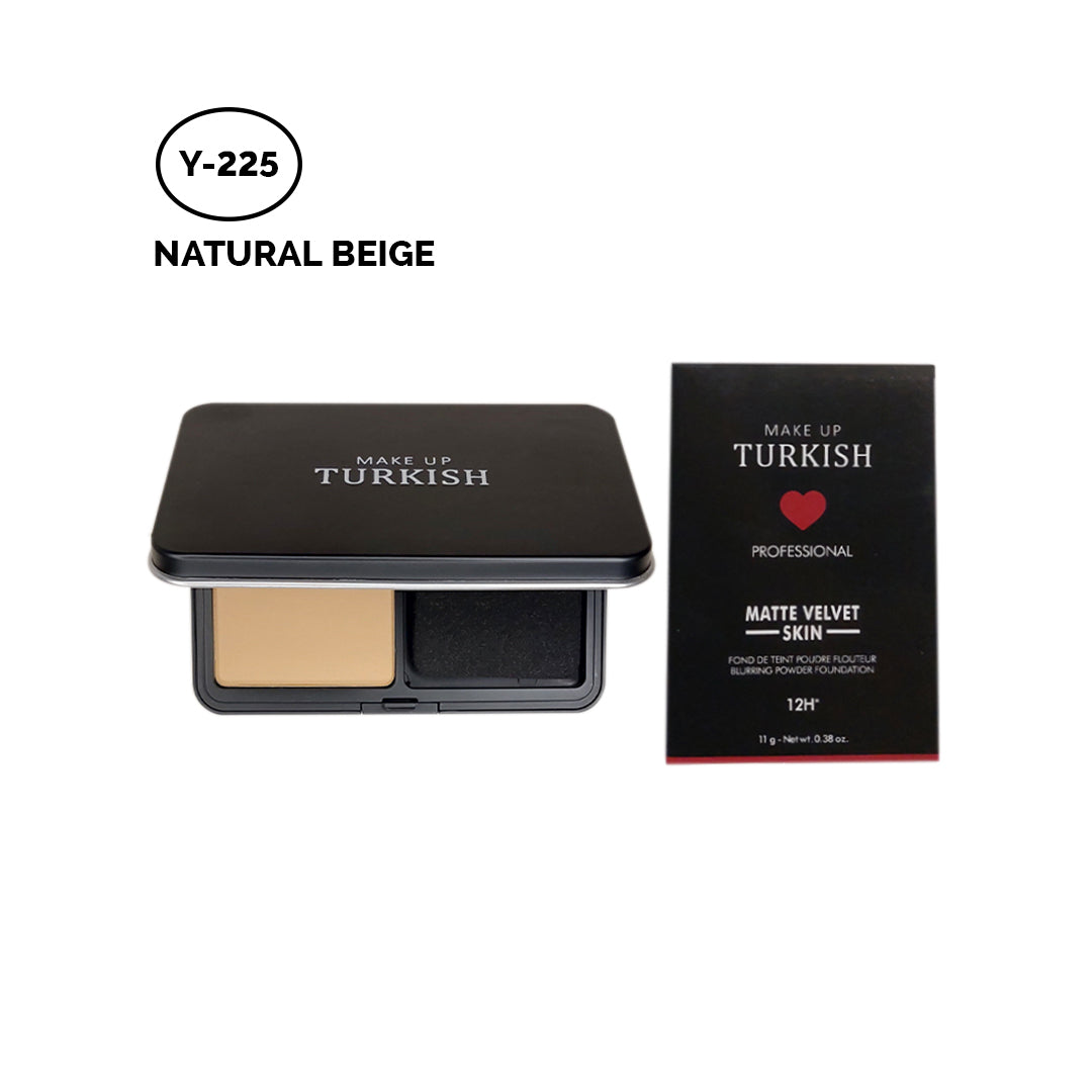 Makeup Turkish Matte Compact Foundation Powder - Achieve flawless matte finish.