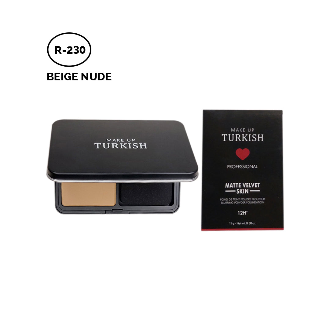 Makeup Turkish Matte Compact Foundation Powder - Achieve flawless matte finish.