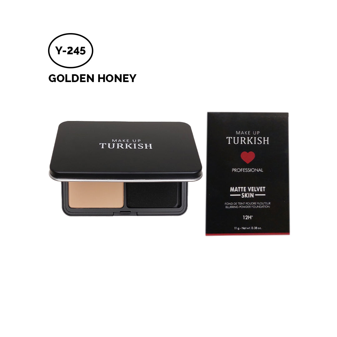Makeup Turkish Matte Compact Foundation Powder - Achieve flawless matte finish.