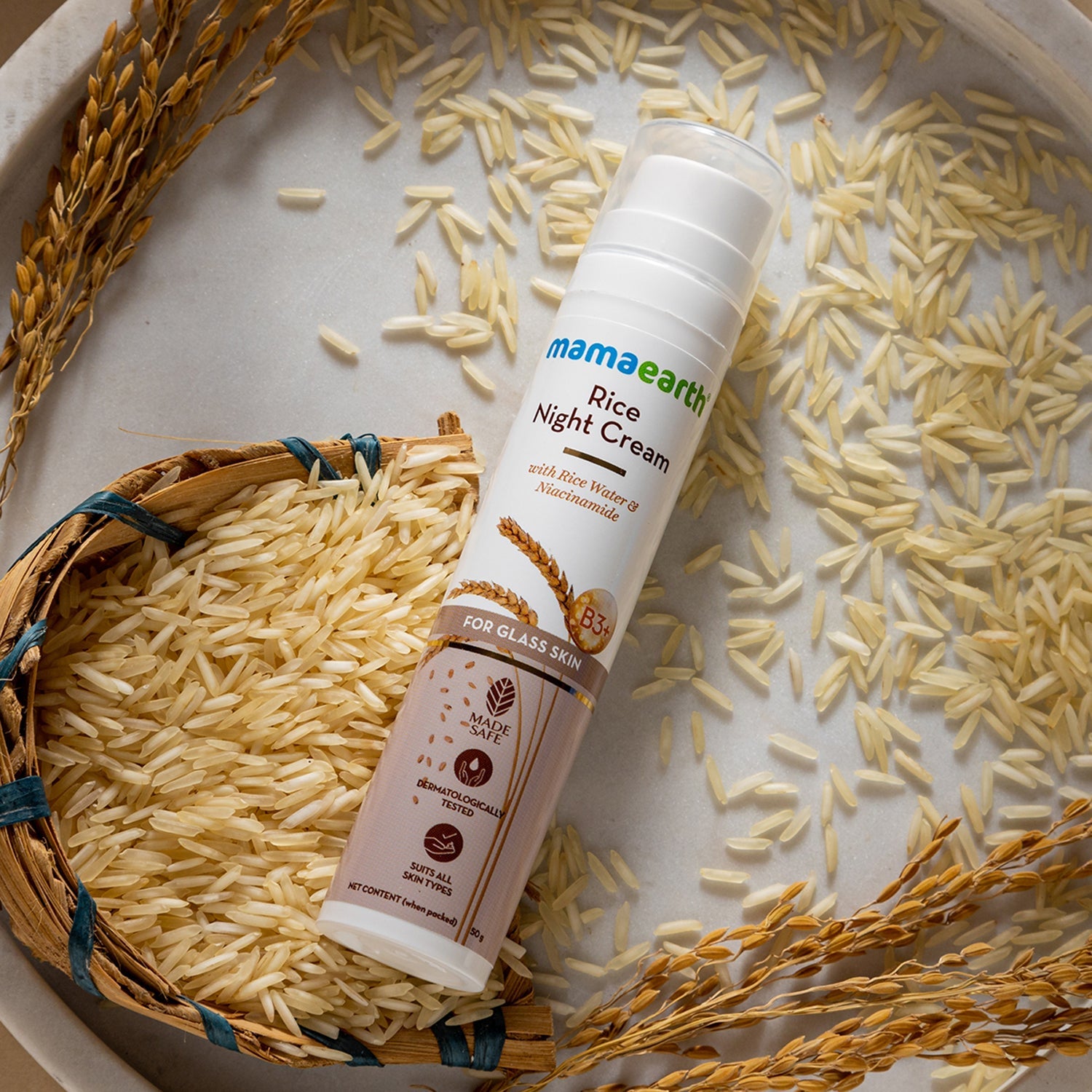 Mamaearth Rice Night Cream - 50g