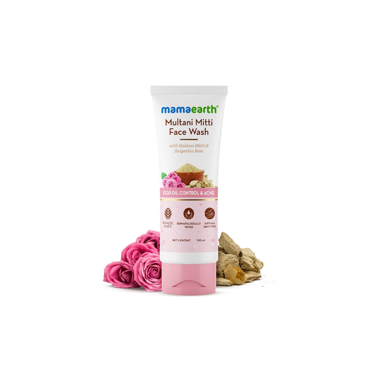 Mamaearth Face Wash - 100ml: SLS and Paraben-free Ubtan Face Wash 