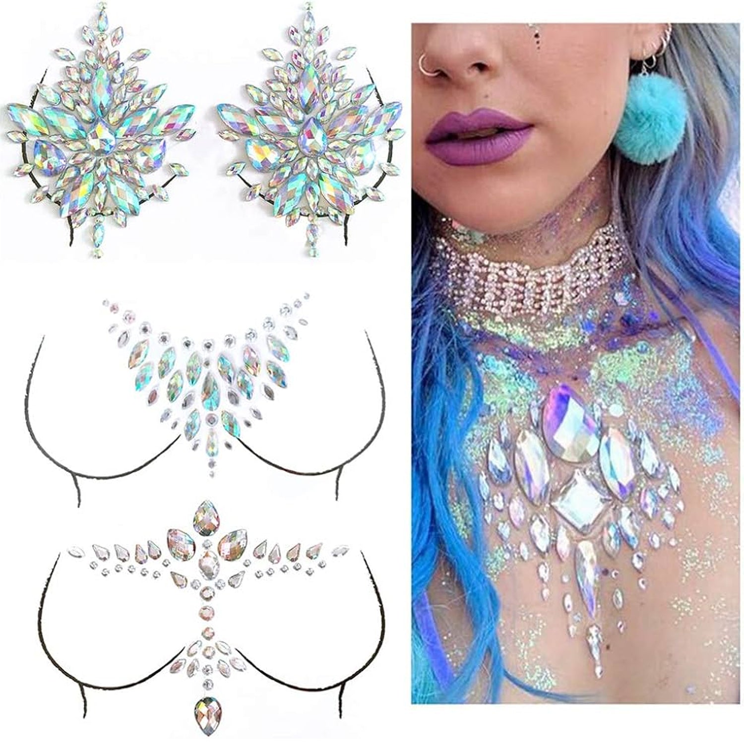 Body Crystal Gem Sticker BRO (New)
