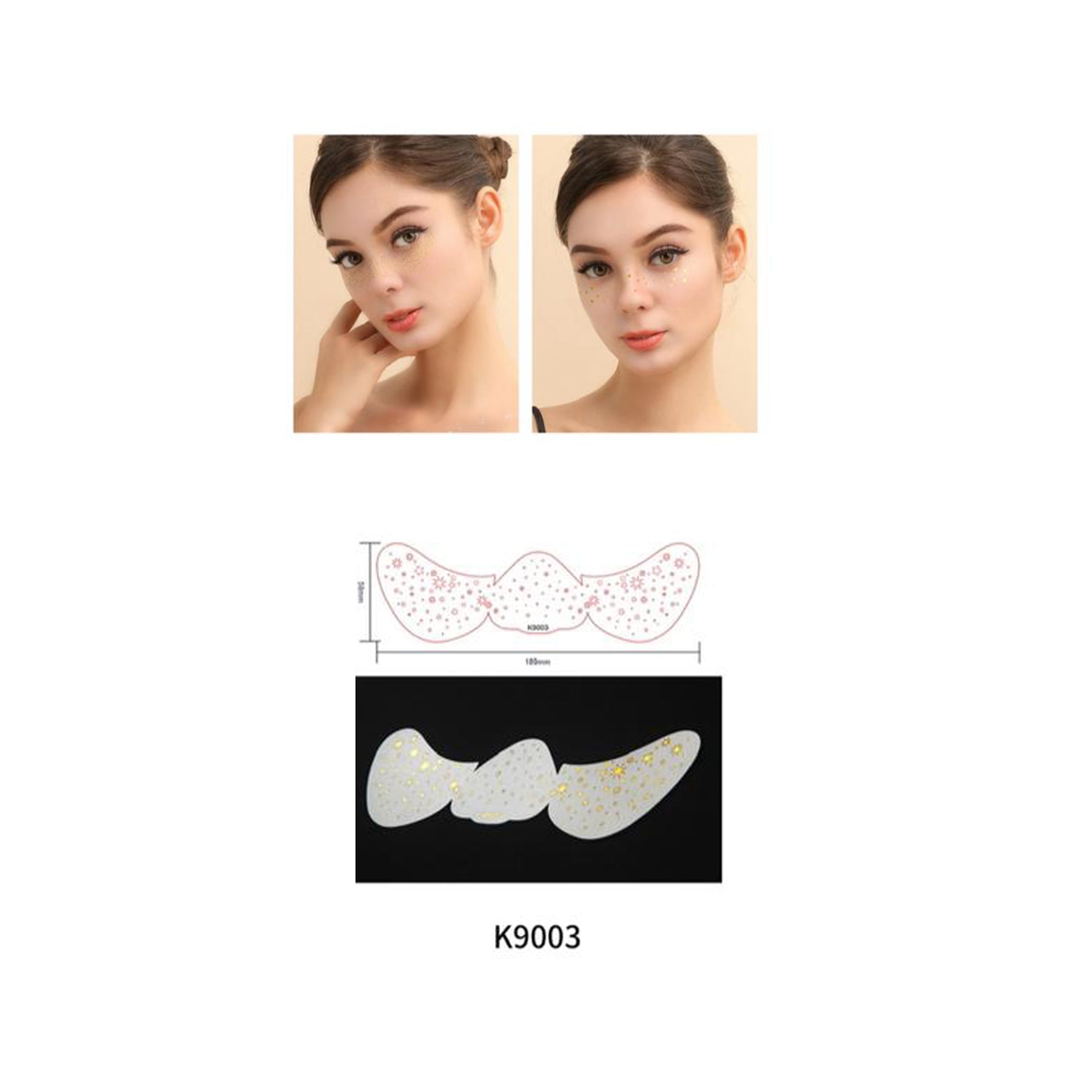 Nose And Under Eye Stickers And Gems K9