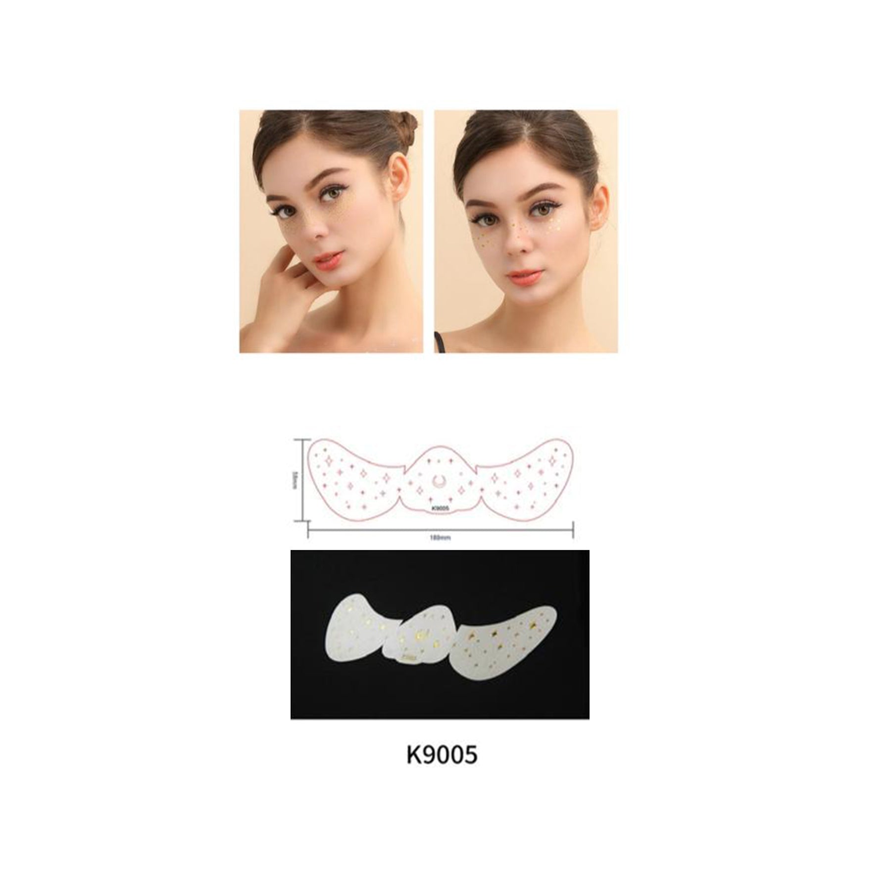 Nose And Under Eye Stickers And Gems K9