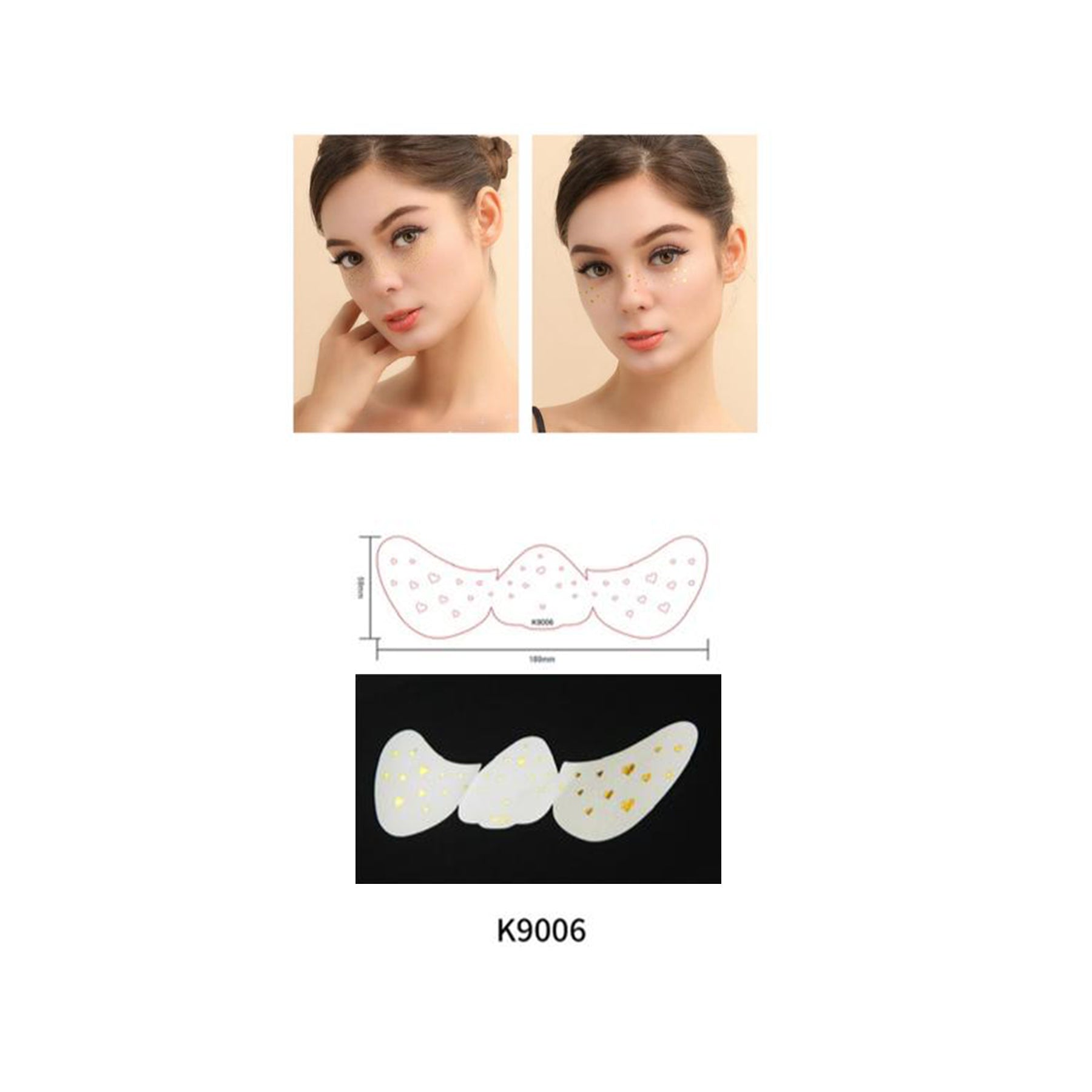 Nose And Under Eye Stickers And Gems K9