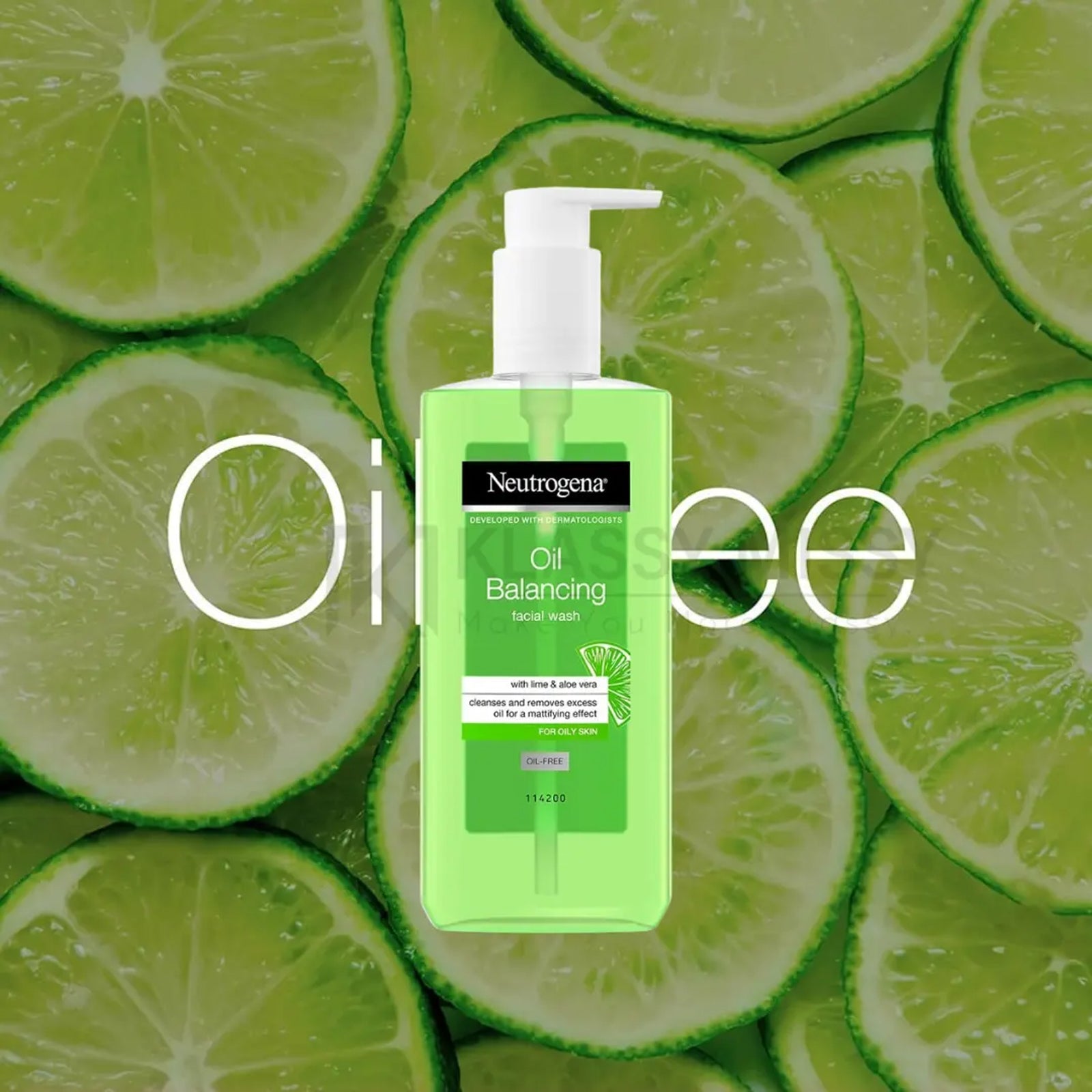 Neutrogena Oil Balancing Facial Wash with Lime For Oily Skin 200 ml