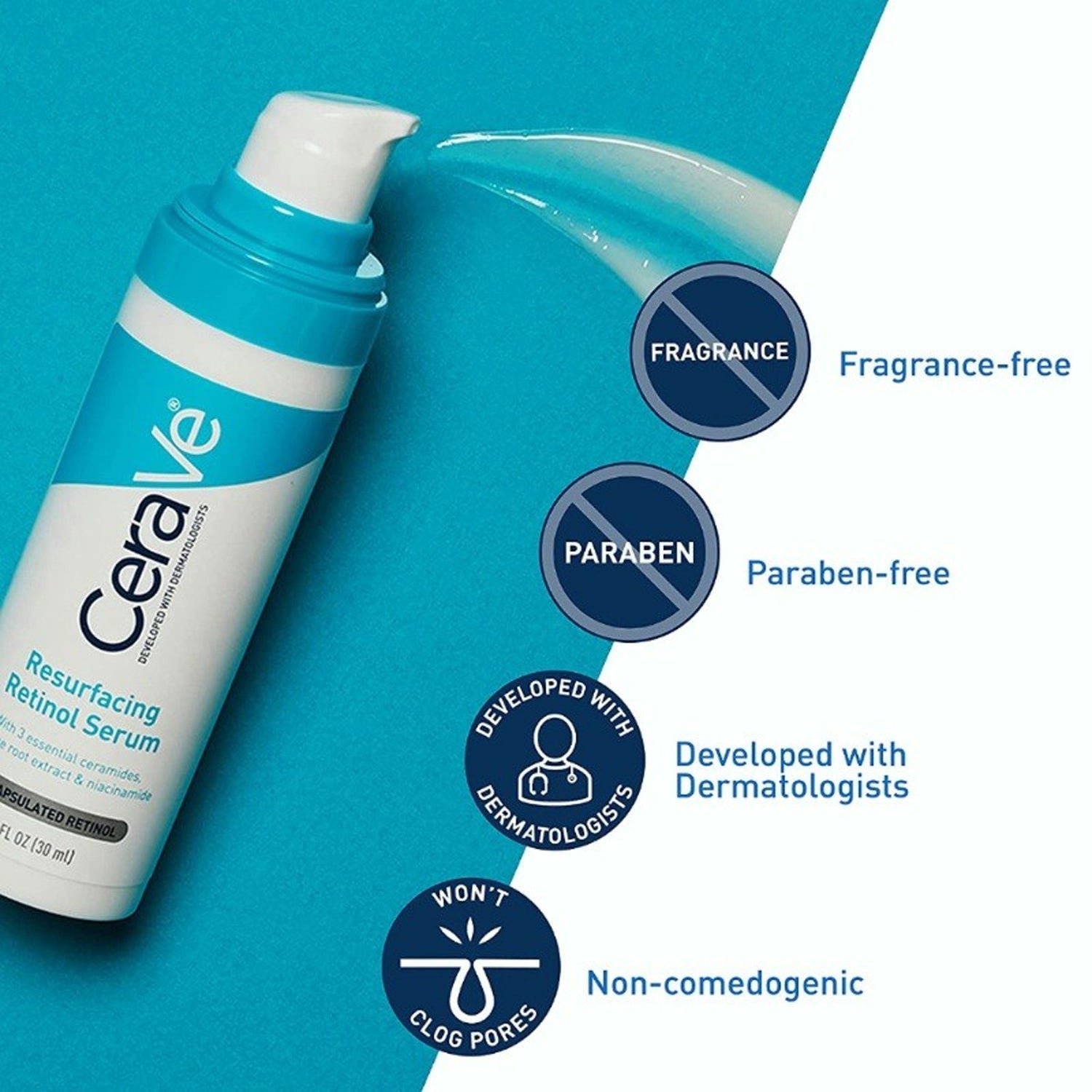 CeraVe Resurfacing Retinol Serum -30mlCeraVe Resurfacing Retinol Serum -30ml