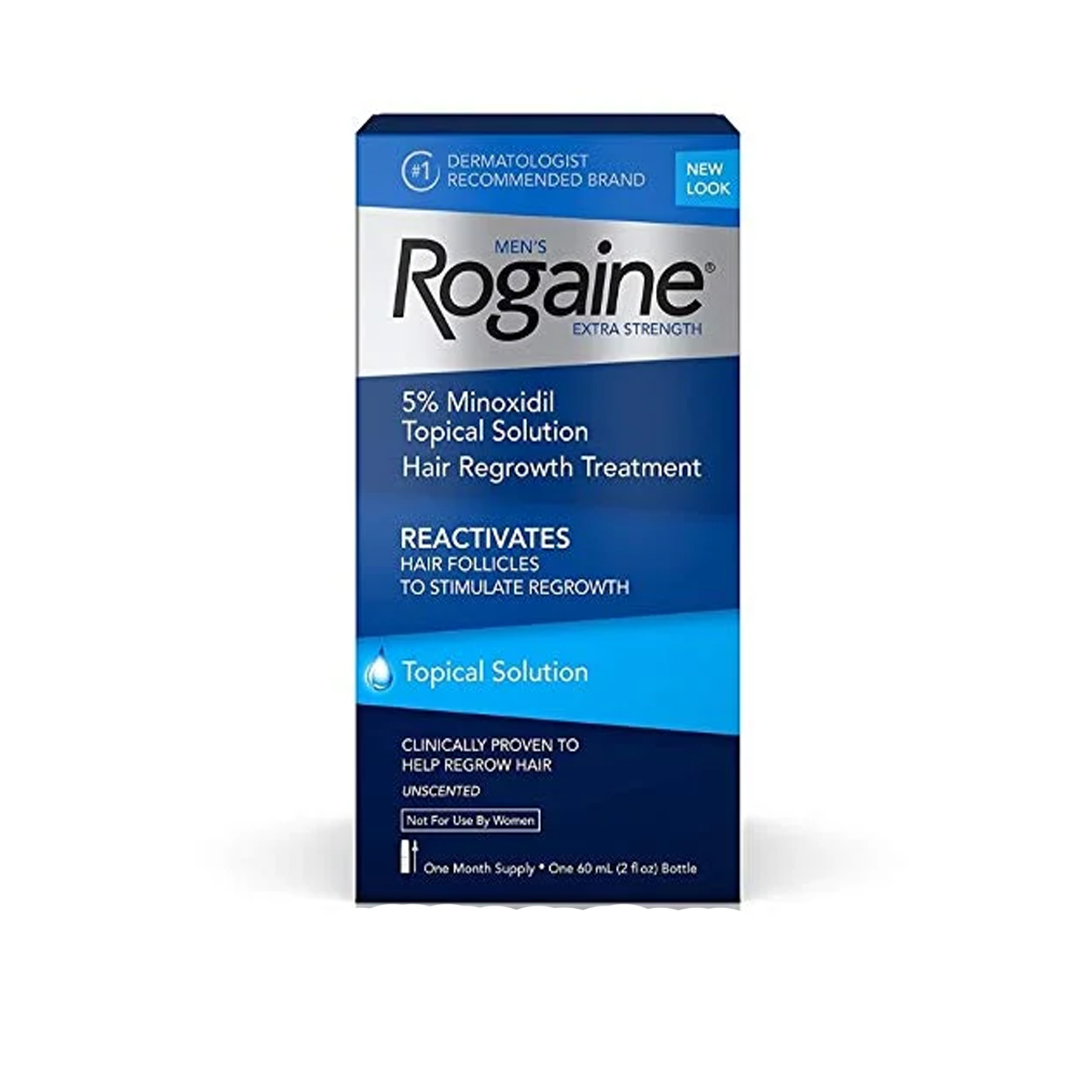 Men's Rogaine Extra Strength 5 % Minoxidil Topical Solution , Hair Growth Treatment - 60ml