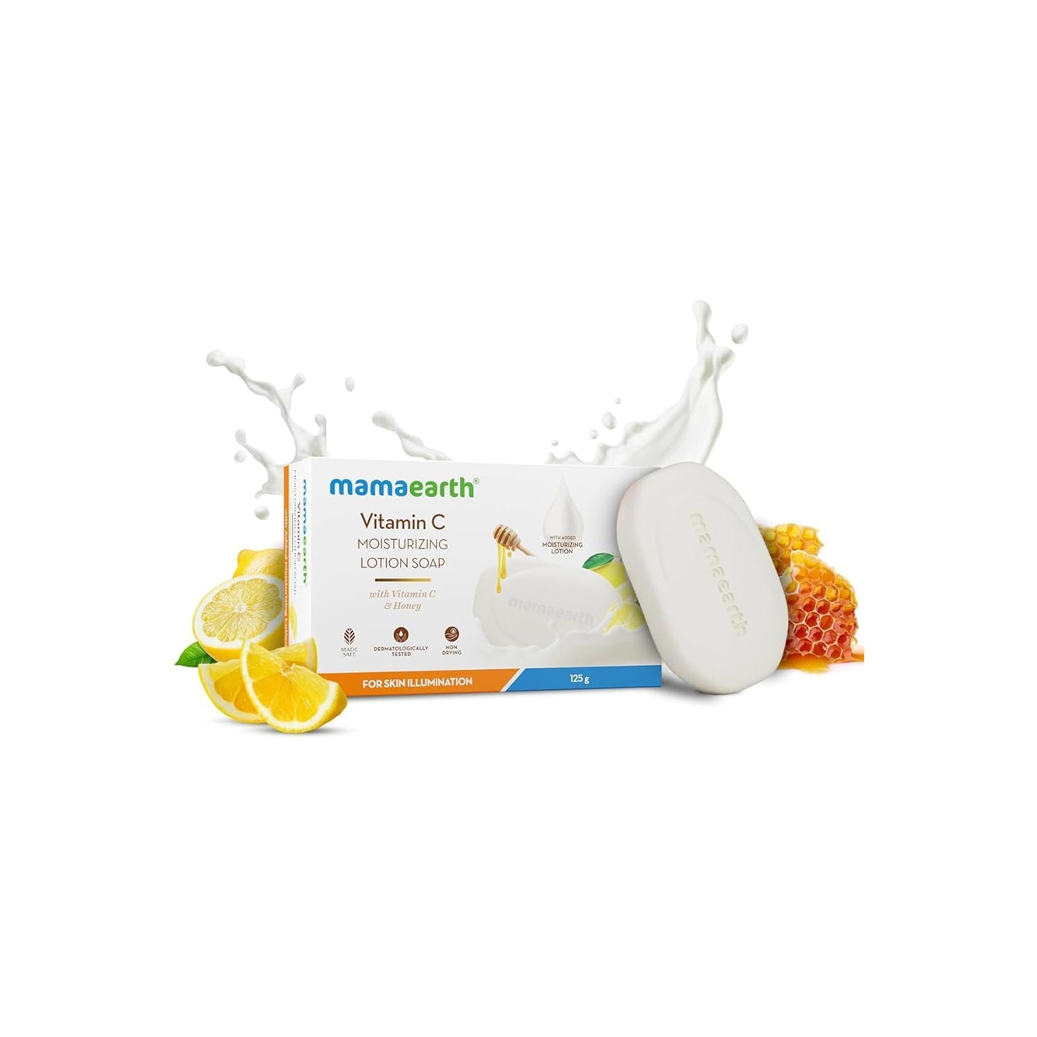 Mamaearth Vitamin C Moisturizing Lotion Soap - 125 g