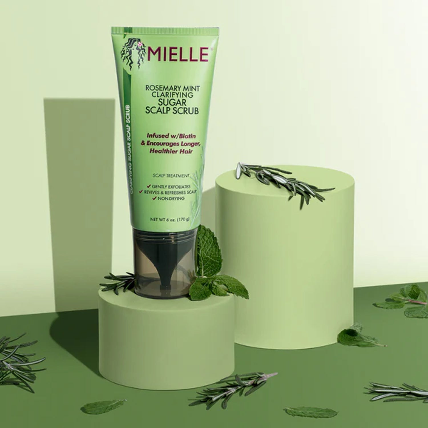 Mielle Organics Rosemary Mint Clarifying Sugar Scalp Scrub - 170g