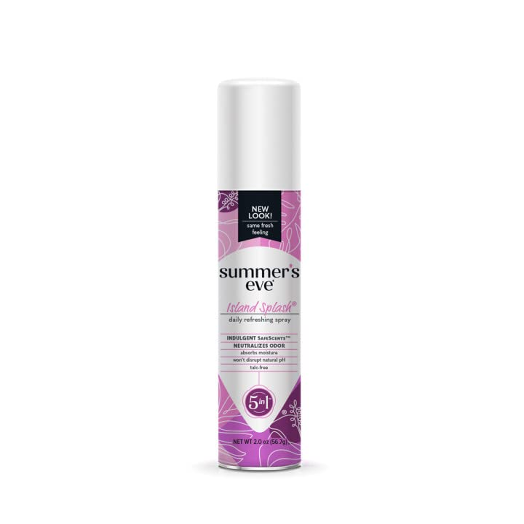 Summer's Eve Island Splash Deodorant Spray Pink  2.0 oz -  TALC FREE Vaginal Spray