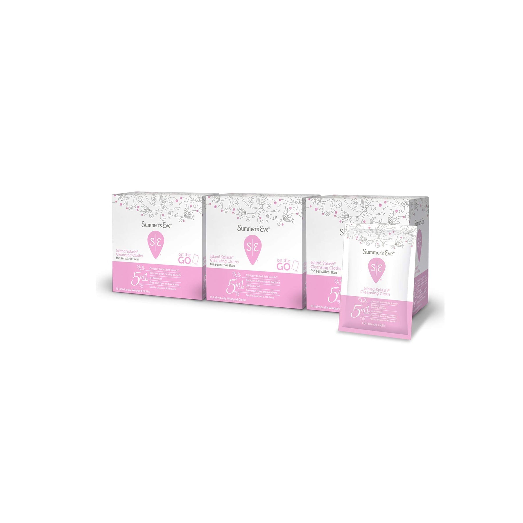 Summer's Eve Island Splash Cleansing Cloths - 16 piece