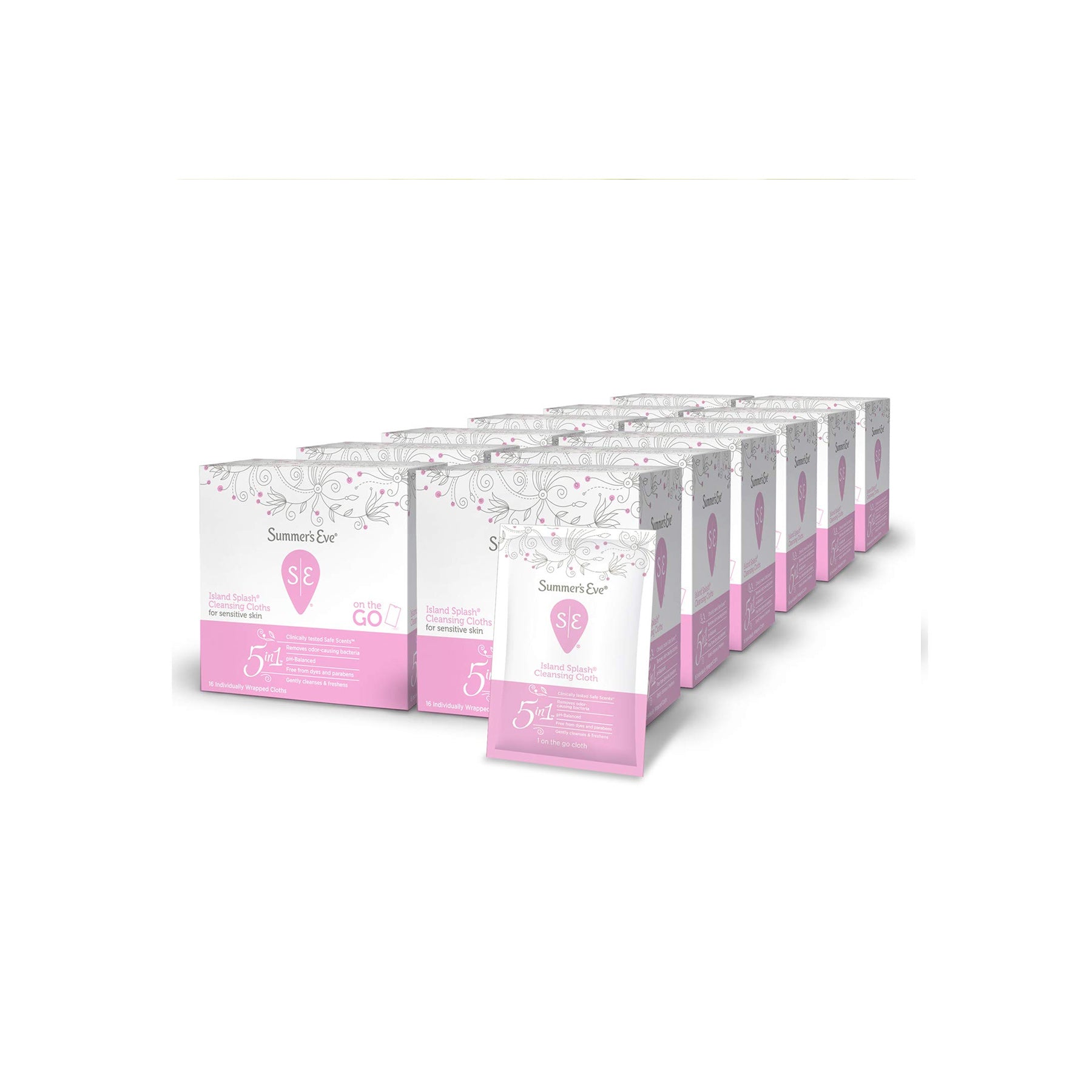 Summer's Eve Island Splash Cleansing Cloths - 16 piece