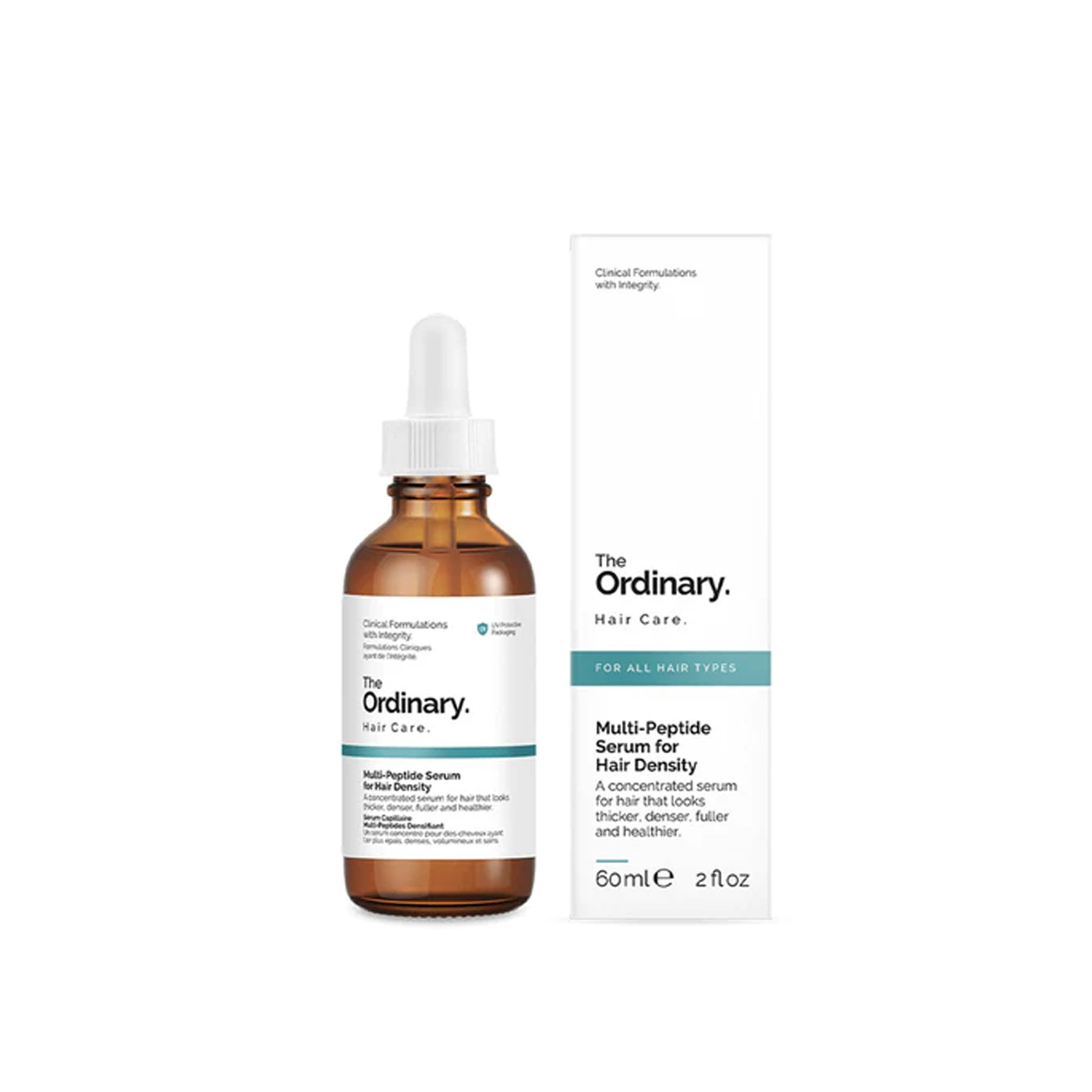 The Ordinary Multi-Peptide Serum for Hair Density, 60ml - A bottle of hair serum. 