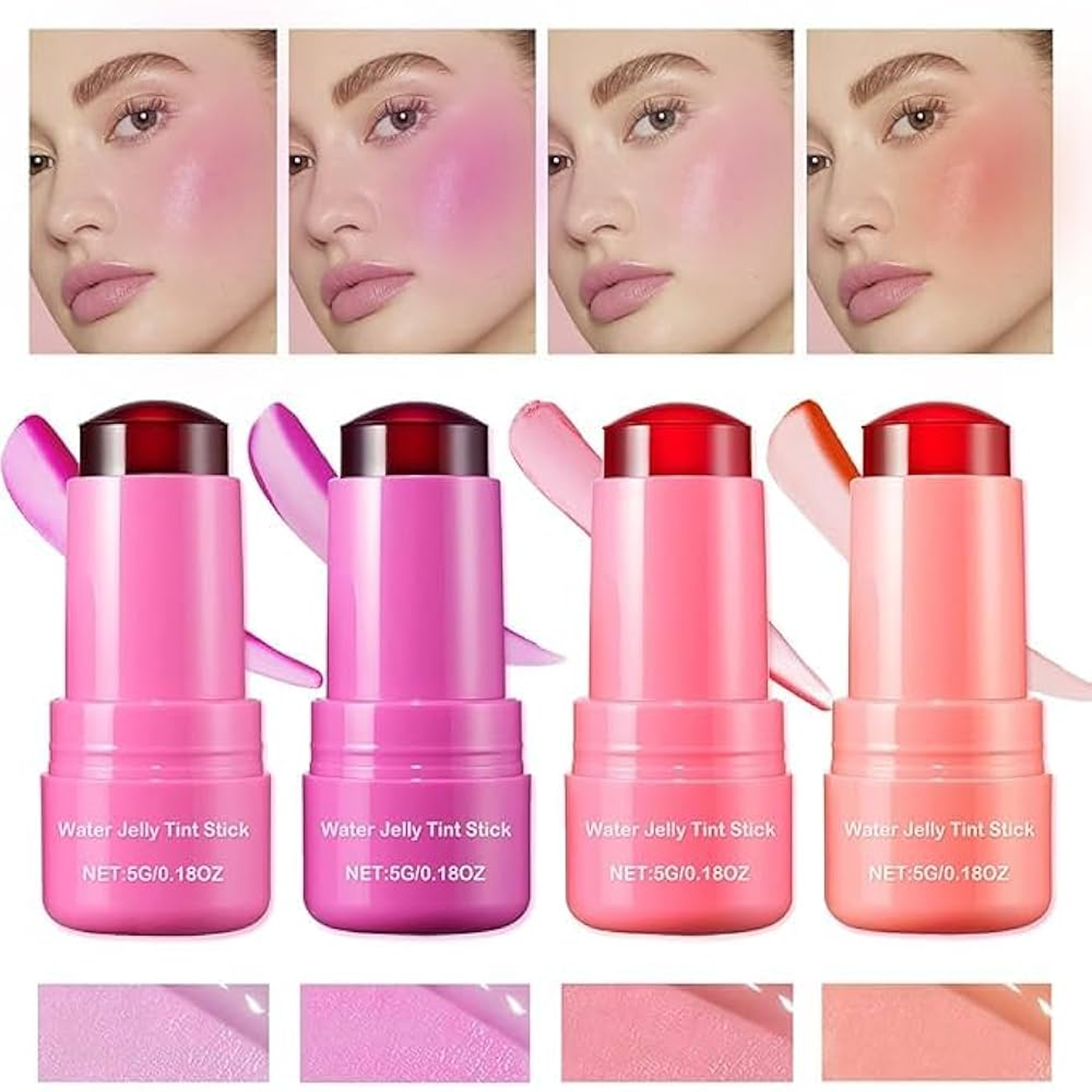 Vibely Cooling Water Jelly Tint Gel Blush Lipstick- 5g