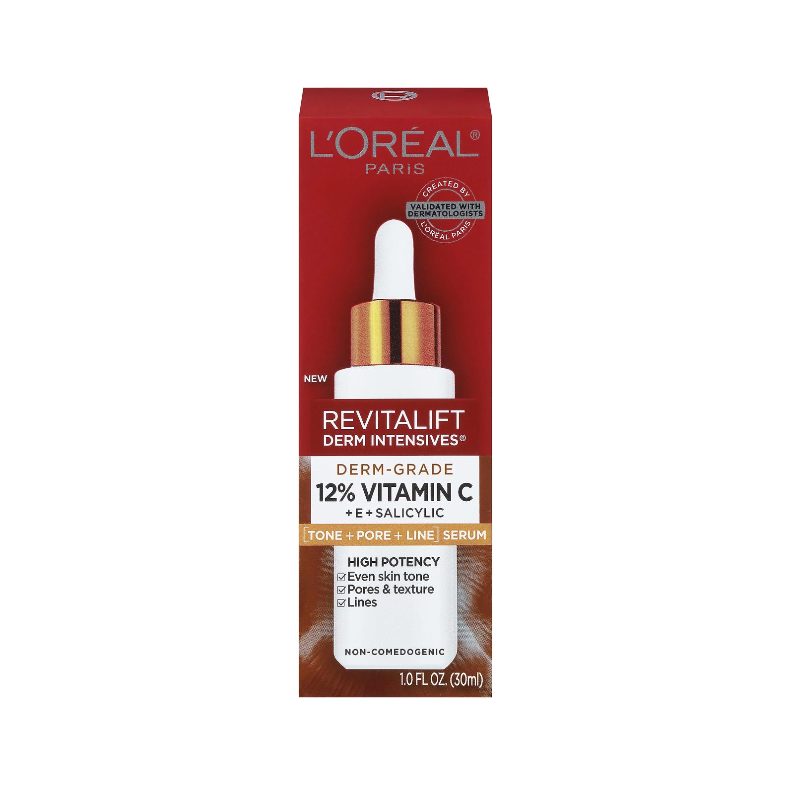 L'Oreal Paris Revitalift Derm Intensives Derm Grade 12% Vitamin C + E + Salicylic Serum - 30 ml