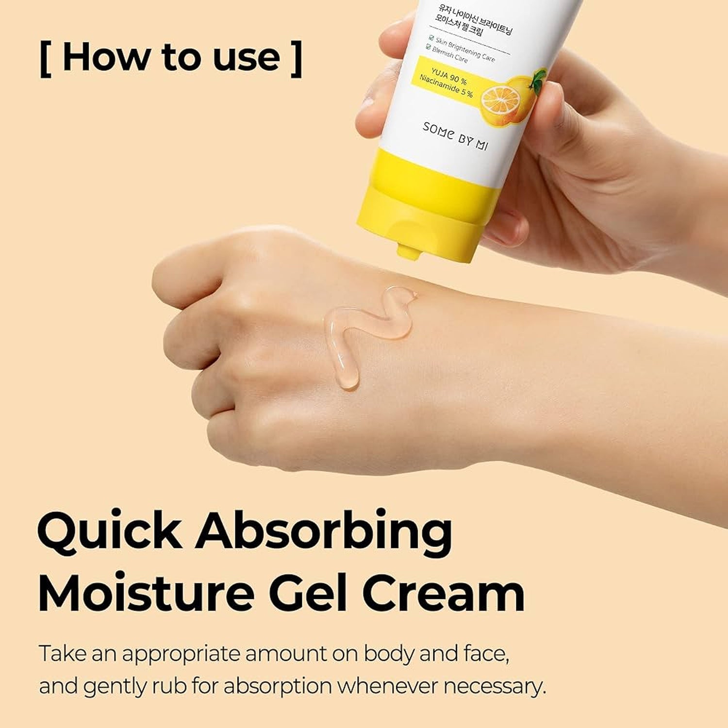 Some By Mi Yuja Niacin Moisture Gel Cream- way to use